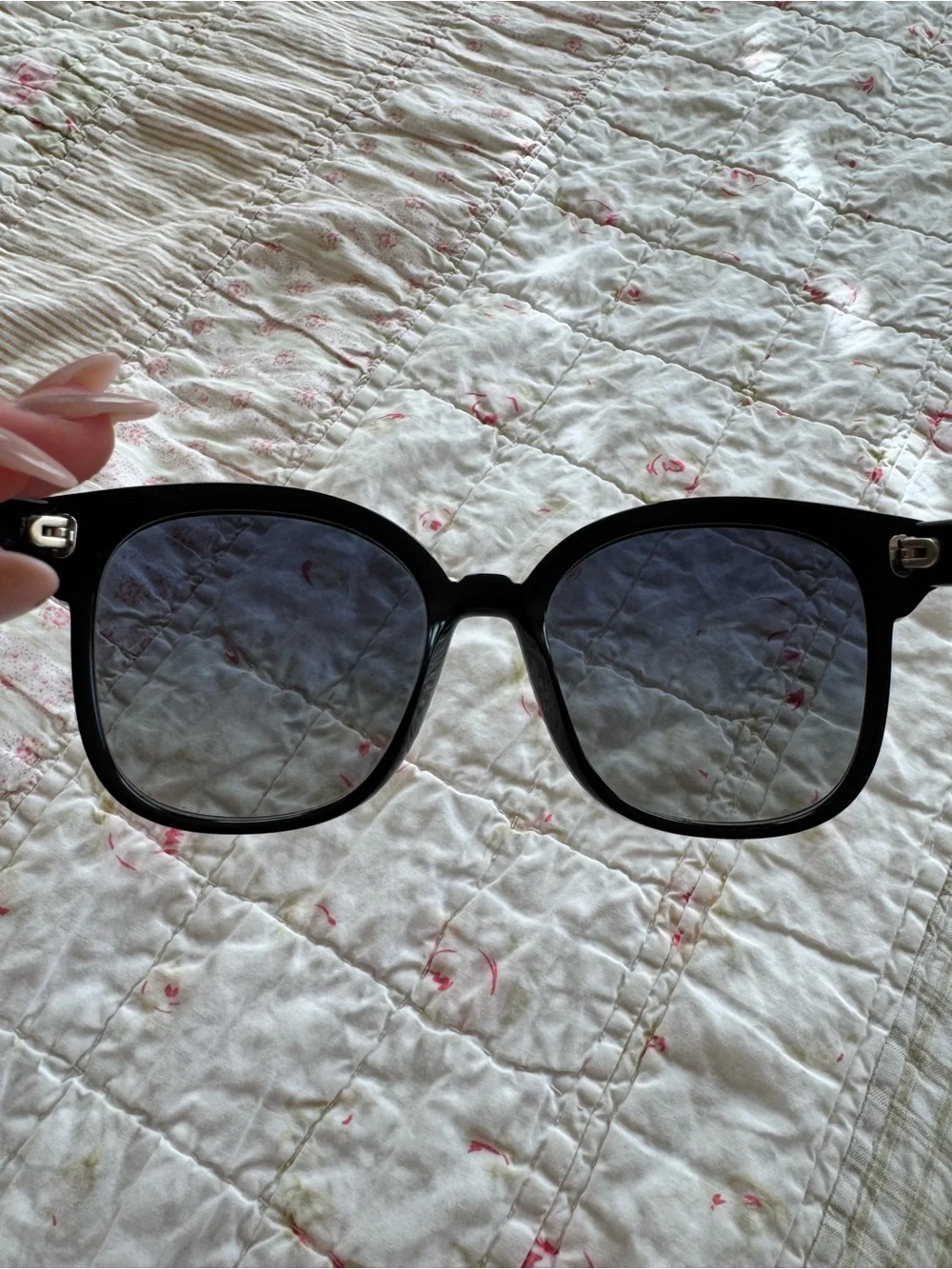 Prada Black Oversized Sunglasses with Black Case